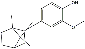 2-Methoxy-4-(2-bornyl)phenol Struktur