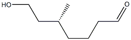 [R,(+)]-7-Hydroxy-5-methylheptanal Struktur