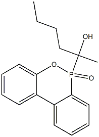 6-(1-Hydroxy-1-methylpentyl)-6H-dibenz[c,e][1,2]oxaphosphorin 6-oxide Struktur