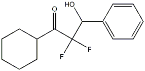 1-Cyclohexyl-2,2-difluoro-3-hydroxy-3-phenyl-1-propanone Struktur