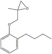 2-Butylphenyl 2-methylglycidyl ether Struktur