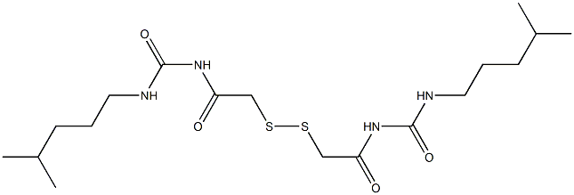 1,1'-(Dithiobismethylenebiscarbonyl)bis[3-isohexylurea] Struktur