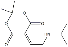 5-[2-(Isopropylamino)ethylidene]-2,2-dimethyl-1,3-dioxane-4,6-dione Struktur