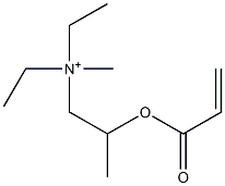 N,N-Diethyl-N-methyl-2-[(1-oxo-2-propenyl)oxy]-1-propanaminium Struktur