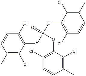 Phosphoric acid tris(2,6-dichloro-3-methylphenyl) ester Struktur