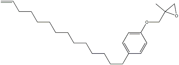 4-(13-Tetradecenyl)phenyl 2-methylglycidyl ether Struktur