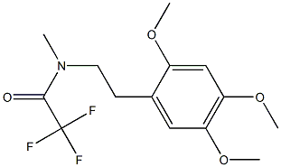 N-[2-(2,4,5-Trimethoxyphenyl)ethyl]-N-methyl-2,2,2-trifluoroacetamide Struktur