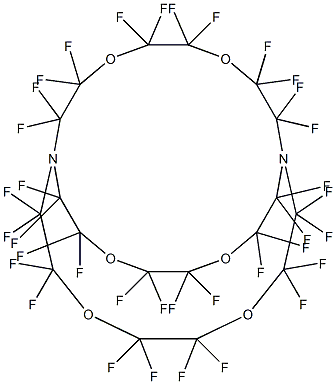 Hexatriacontafluoro-4,7,13,16,21,24-hexaoxa-1,10-diazabicyclo[8.8.8]hexacosane Struktur