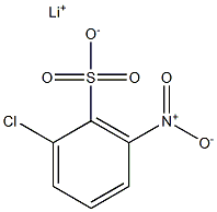 2-Chloro-6-nitrobenzenesulfonic acid lithium salt Struktur