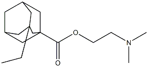 3-Ethyladamantane-1-carboxylic acid 2-dimethylaminoethyl ester Struktur