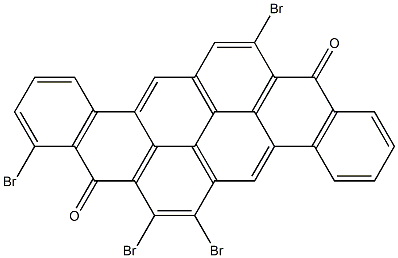 6,7,9,15-Tetrabromo-8,16-pyranthrenedione Struktur