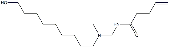 N-[[N-(9-Hydroxynonyl)-N-methylamino]methyl]-4-pentenamide Struktur