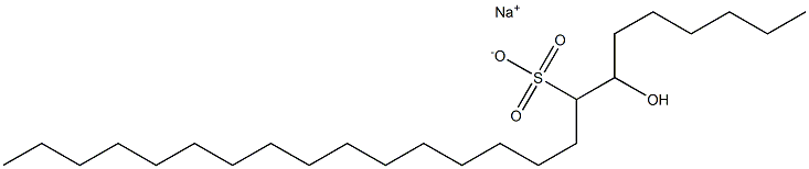 7-Hydroxytetracosane-8-sulfonic acid sodium salt Struktur