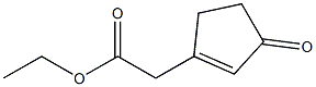 3-(Ethoxycarbonylmethyl)-2-cyclopenten-1-one Struktur