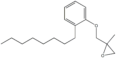 2-Octylphenyl 2-methylglycidyl ether Struktur