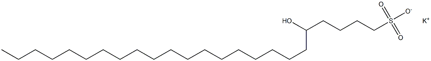 5-Hydroxytetracosane-1-sulfonic acid potassium salt Struktur