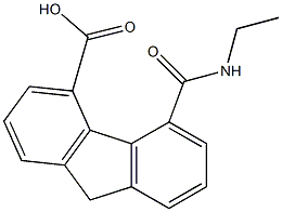 5-[(Ethylamino)carbonyl]-9H-fluorene-4-carboxylic acid Struktur