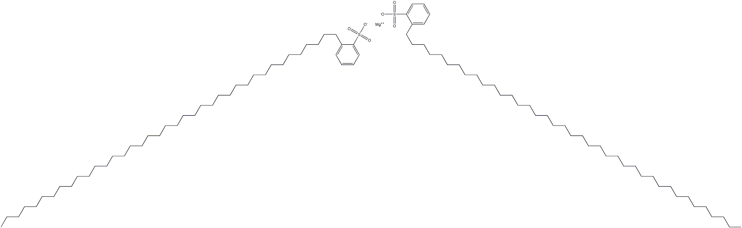 Bis[2-(nonatriacontan-1-yl)benzenesulfonic acid]magnesium salt Struktur