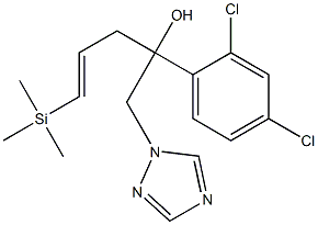 1-(2,4-Dichlorophenyl)-1-[(E)-3-(trimethylsilyl)-2-propenyl]-2-(1H-1,2,4-triazol-1-yl)ethanol Struktur