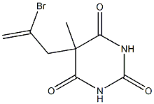 5-(2-Bromoallyl)-5-methylbarbituric acid Struktur