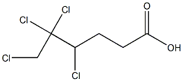 4,5,5,6-Tetrachlorocaproic acid Struktur