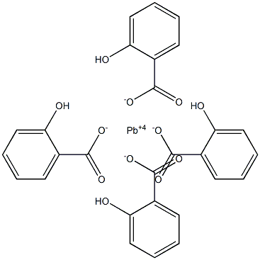 Tetrakissalicylic acid lead(IV) salt Struktur