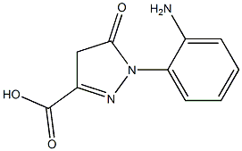 1-(2-Aminophenyl)-5-oxo-2-pyrazoline-3-carboxylic acid Struktur