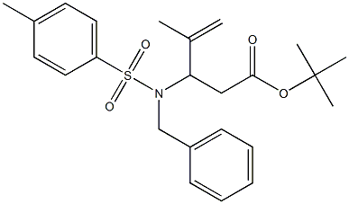 3-(Benzyltosylamino)-4-methyl-4-pentenoic acid tert-butyl ester Struktur