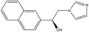 (S)-2-(1H-Imidazol-1-yl)-1-(2-naphtyl)ethanol Struktur