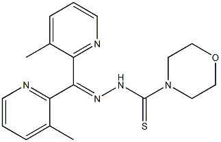 Methyl(2-pyridinyl) ketone morpholinothiocarbonyl hydrazone Struktur