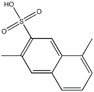 3,8-Dimethyl-2-naphthalenesulfonic acid Struktur