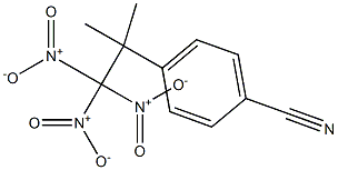 4-(1,1-Dimethyl-2,2,2-trinitroethyl)benzonitrile Struktur