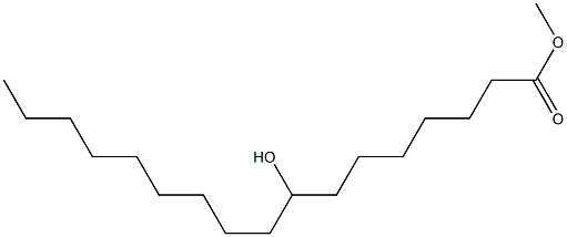 8-Hydroxyheptadecanoic acid methyl ester Struktur