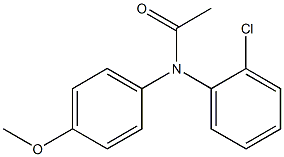 N-Acetyl-N-(o-chlorophenyl)-p-anisidine Struktur