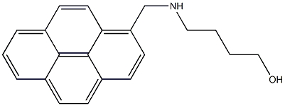 1-(4-Hydroxybutylaminomethyl)pyrene Struktur