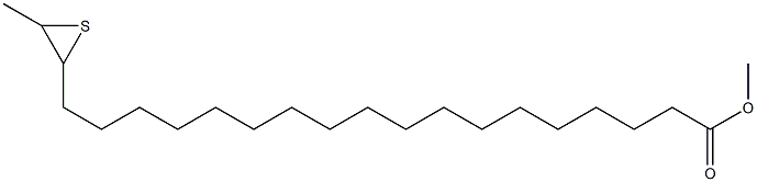 19,20-Epithiohenicosanoic acid methyl ester Struktur