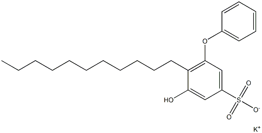 5-Hydroxy-6-undecyl[oxybisbenzene]-3-sulfonic acid potassium salt Struktur