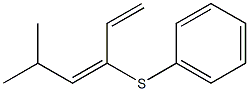 (3E)-3-(Phenylthio)-5-methyl-1,3-hexadiene Struktur