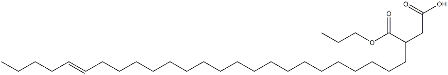 3-(20-Pentacosenyl)succinic acid 1-hydrogen 4-propyl ester Struktur