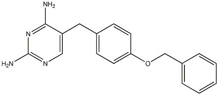 2,4-Diamino-5-[4-benzyloxybenzyl]pyrimidine Struktur