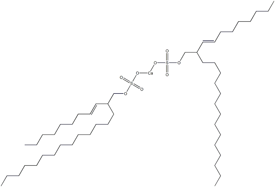 Bis[2-(1-nonenyl)hexadecyloxysulfonyloxy]calcium Struktur