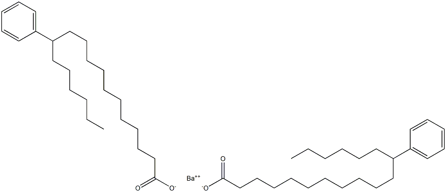 Bis(12-phenylstearic acid)barium salt Struktur