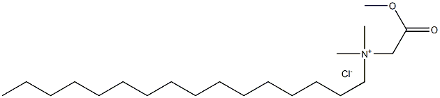 N-Methoxycarbonylmethyl-N,N-dimethylhexadecylammonium chloride Struktur