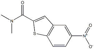 N,N-Dimethyl-5-nitrothionaphthene-2-carboxamide Struktur