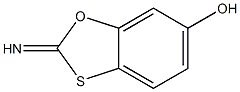 6-Hydroxy-2-imino-1,3-benzoxathiole Struktur