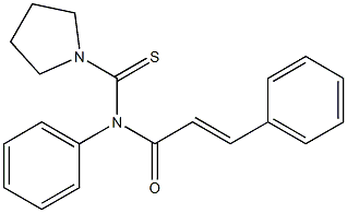 N-trans-Cinnamoyl-N-phenyl-1-pyrrolidinecarbothioamide Struktur