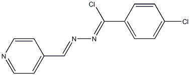 4-Pyridinecarbaldehyde [chloro(4-chlorophenyl)methylene]hydrazone Struktur