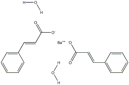 Barium-trans-cinnamate dihydrate Struktur