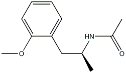 N-[(S)-1-Methyl-2-(o-methoxyphenyl)ethyl]acetamide Struktur