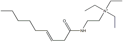 N,N,N-Triethyl-2-(3-nonenoylamino)ethanaminium Struktur